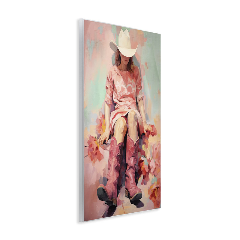 «Cowgirl & Soft Florals» par Sasha, H 15 po x l 10 po