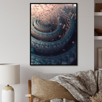 «Unraveling The Blue Labyrinth Mystery», reproduction sur toile