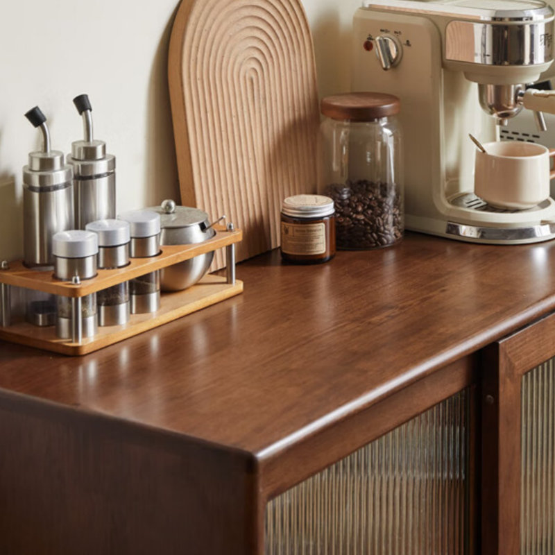 Buffet rétro coulissant, H 39,37 po x l 35,43 po x P 15,75 po