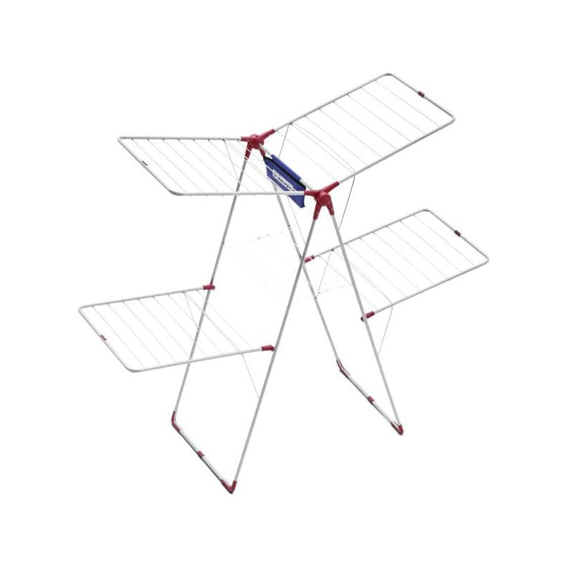 Folding Clothes Steel Two-Tier Drying Rack