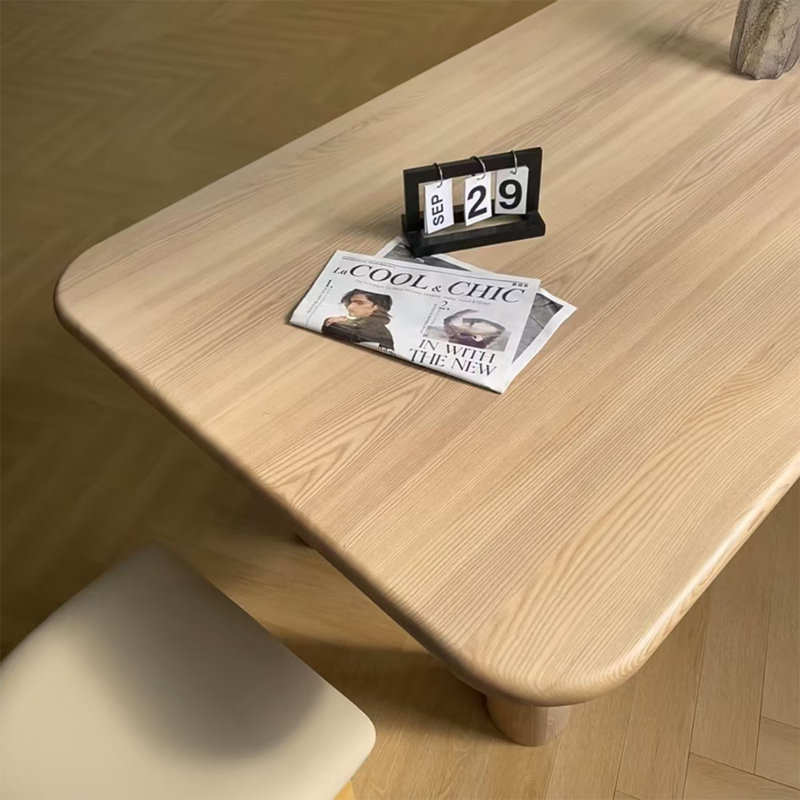 Modern simple solid wood rectangular table, 29.5"H x 86.6"L x 31.4"W