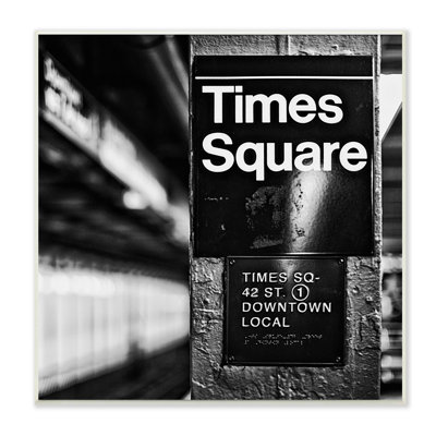«Time Square Subway New York City Urban», art mural sur toile tendue XXL par Susan Bryant