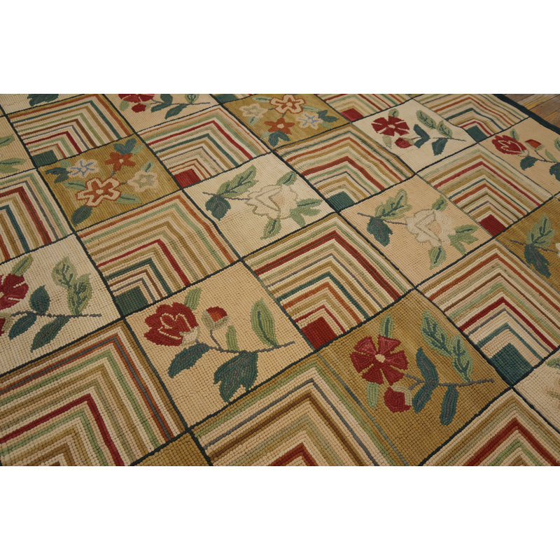 Flatweave Wool Area Rug, Rectangle 6' x 9'