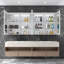 Armoire à pharmacie lumineuse à DEL avec miroir, armoire de salle de bain avec miroir 72 * 32 pouces avec lumières, encastrée ou murale, 3 températures de couleur anti-buée