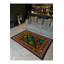 Tapis noir tissé à motif décoratif lavable Mosso-874720175