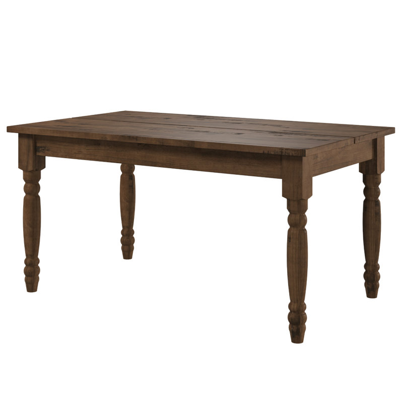 Table de salle à manger en bois noyer vieilli | Dash de mobilier, Brun