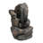 Rock Falls Rustic Gray Polyresin Solar Water Fountain with LED Lights