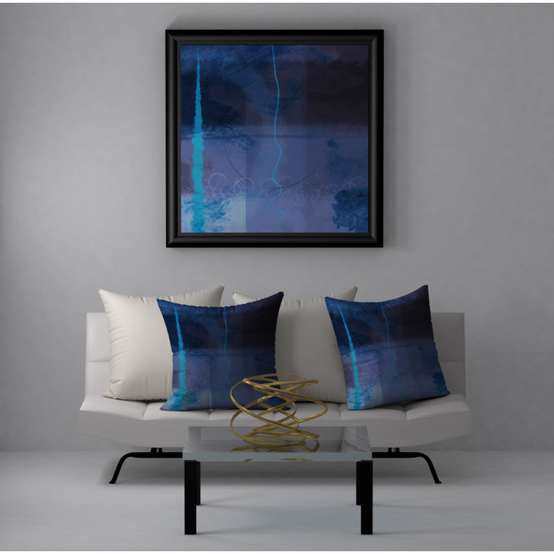 Housse de coussin décorative carrée à motif de parfums réconfortant, 24 po x 24 po