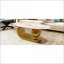 Table basse moderne ovale pour le salon, plateau de table en pierre frittée à motif marbré avec base en acier inoxydable doré de 47,2 po