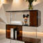 Modern geometric design acrylic bookcase-1766332949
