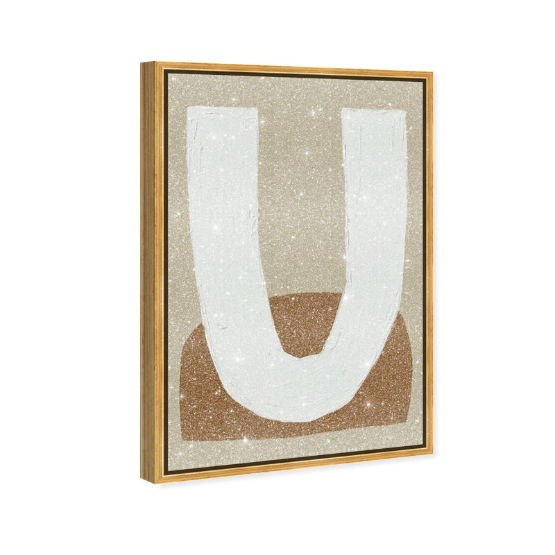 Centered Thoughts Print by Oliver Gal, 37"H x 55"W, Gold Floater Frame