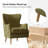 Ebbert 28.5" W Boucle Wingback Armchair-100001178