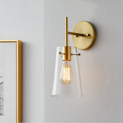 Clemmon 1-Light Armed Wall Sconce