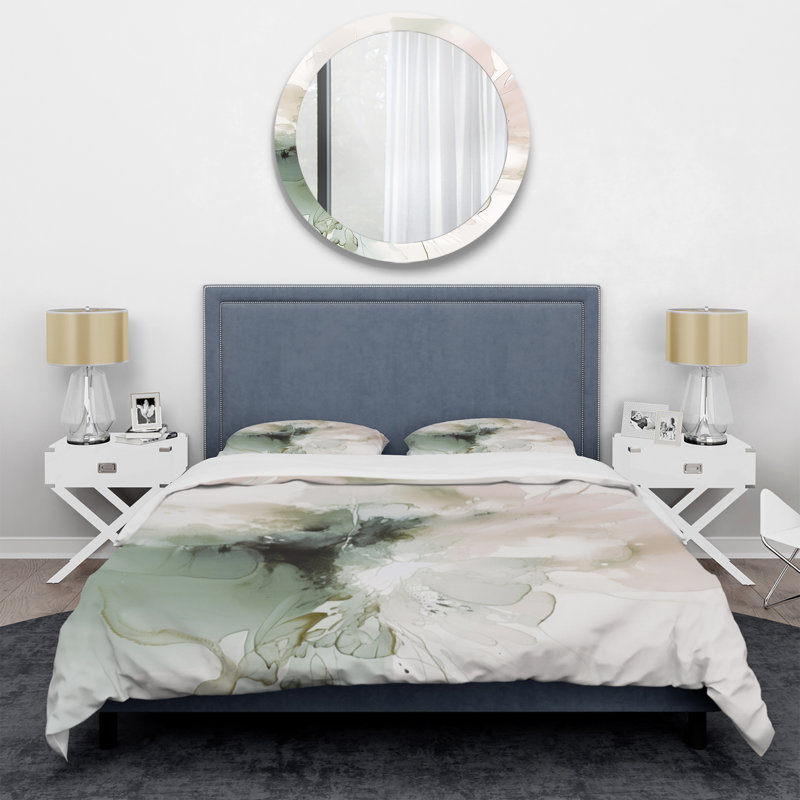 Ensemble de housse de couette vert et crème Essence of Modernity I BeddingMicrofiber / Polyester