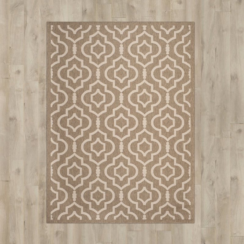Mandel Geometric Area Rug, Rectangle 61 x 109 cm