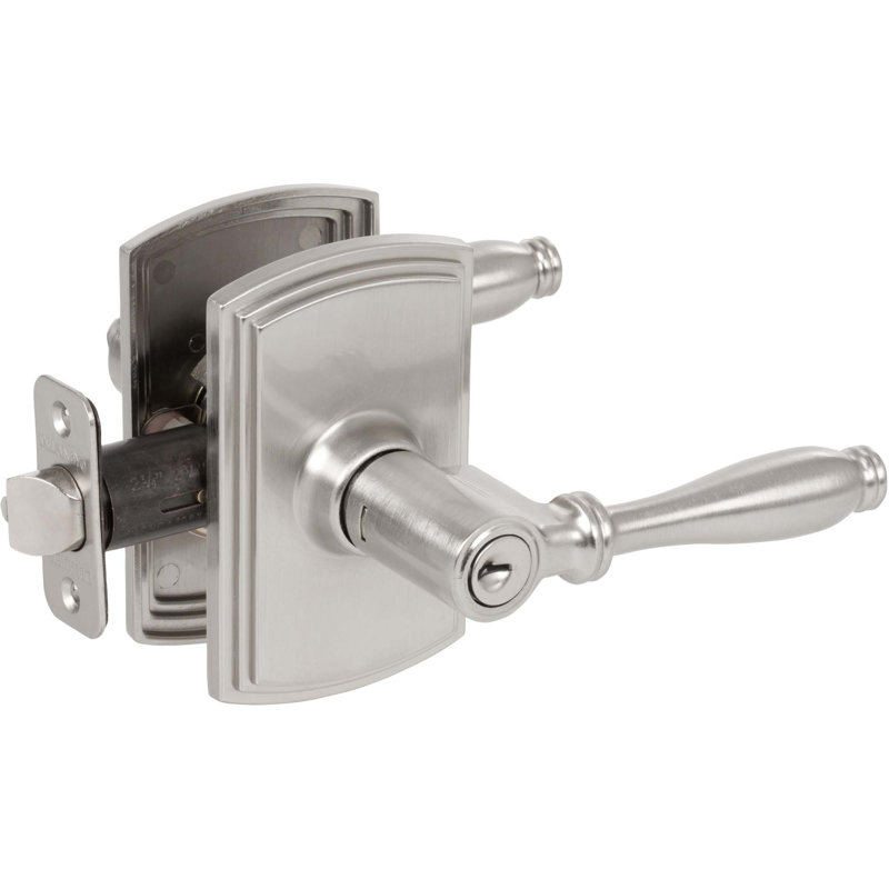 Sorado Keyed (Entry) Door Lever, Satin Nickel