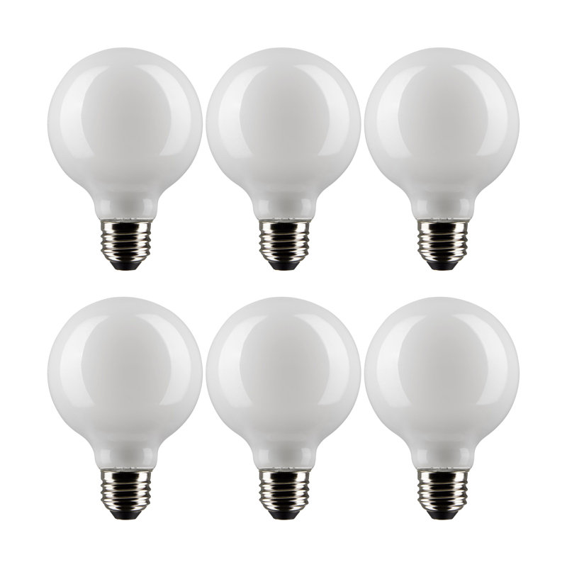 G25 DEL, ampoule à intensité variable, blanc chaud, base E26 / moyenne (standard), 3000 K, 6