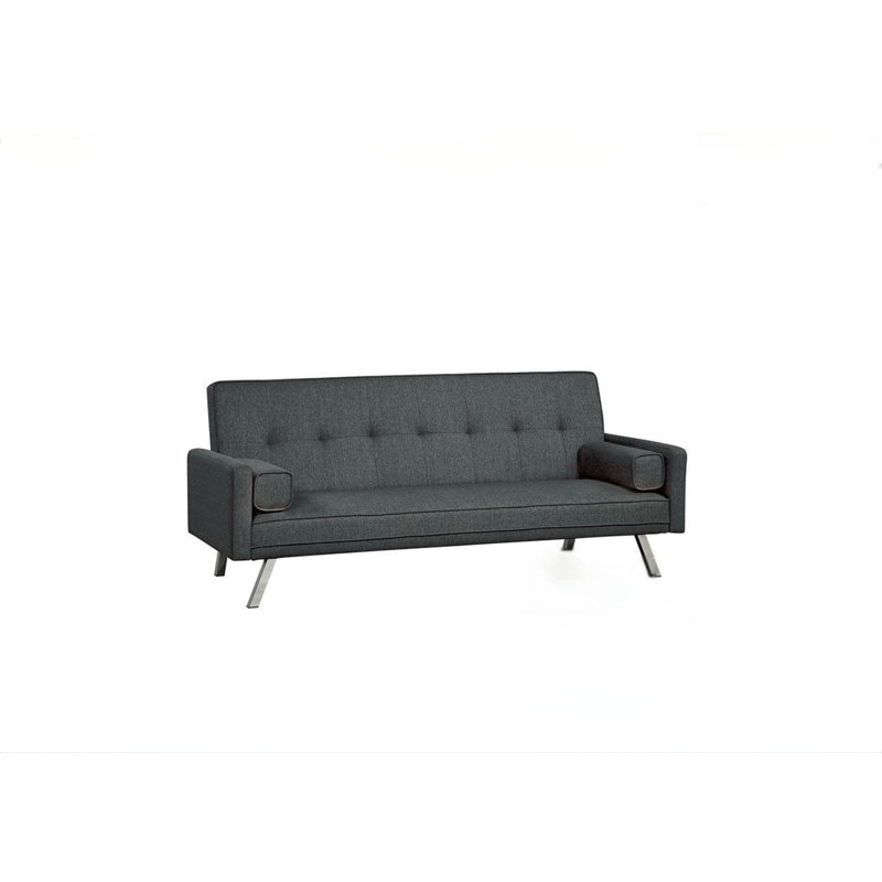 Canapé futon contemporain gris foncé