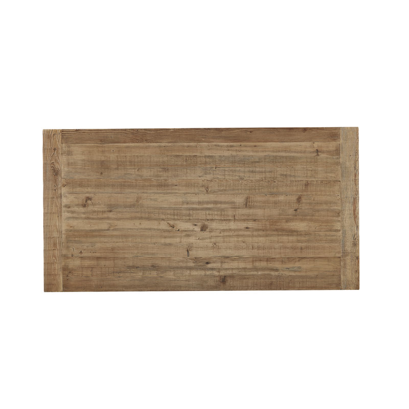 Table de salle à manger à tréteaux en bois massif 102 "Breakers