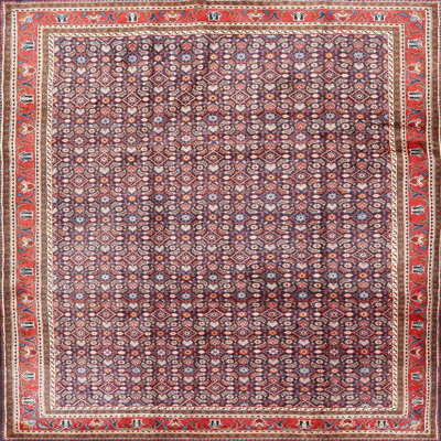 Tapis gris / noir / bleu Grudnitski