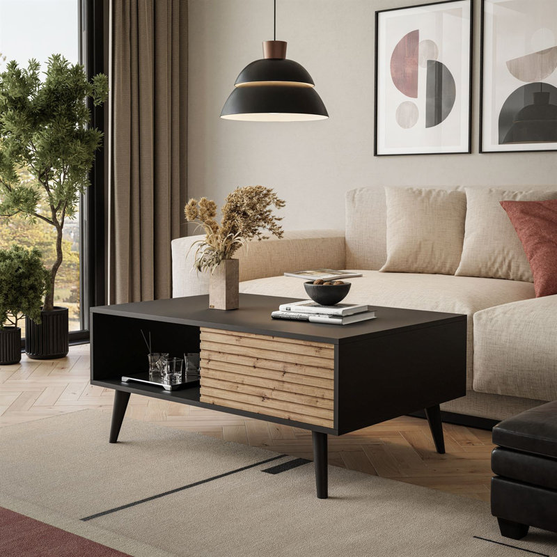 Cornelie Four Leg Coffee Table with Storage