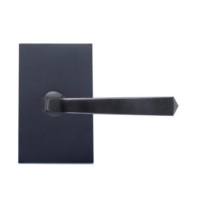 Bravura 904S-8 Dummy Memphis Lever on Rectangular Contemporary Rose in Matte Black