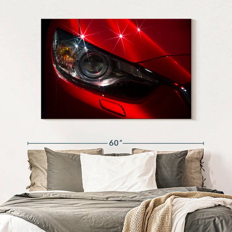 Mehar Shiny Car Headlights, 34" H x 51" W