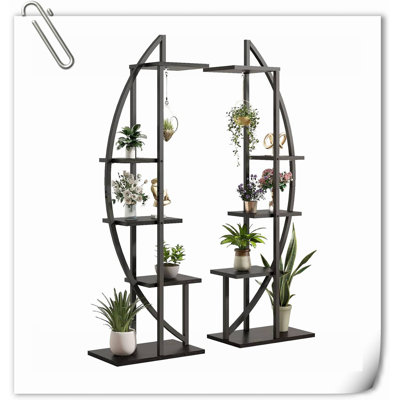 Support pour plante à 5 niveaux en métal