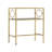 Rectangular Metal And Glass Accent Table