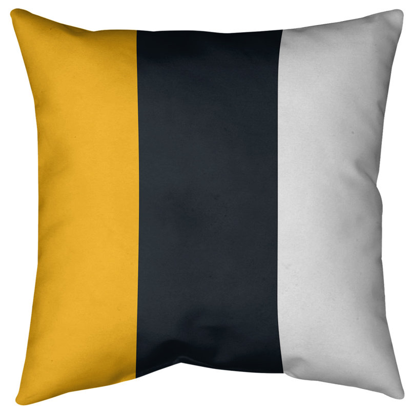 Coussin décoratif d'intérieur/d'extérieur, 18 po x 18 po, Noir