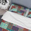 Multicolore patchwork ethnique - ensemble de housse de couette abstrait - microfibre de polyester-1571090494