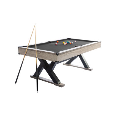 84" Billiard Table Set Includes 2 Cue Sticks, 16 Balls, 2 Chalk, Rack & Brush for Home, Basement