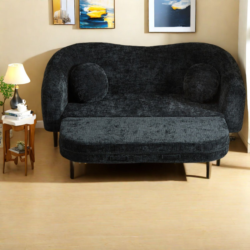 Compression Convertible Sofas, 86 Inch Chenille Modern Home Seating