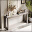 Console rectangulaire en placage de bois massif de 60 pouces avec beaucoup de rangement, pour les entrées et les salons-291526057
