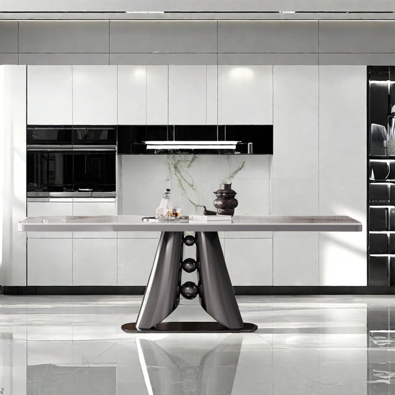 Dezra, Blanc / Gris, H 29,5 po x L 55,1 po x l 31,5 po