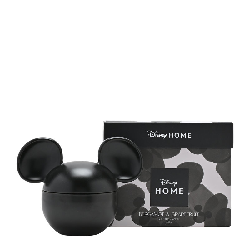 Disney Mickey Ceramic Vessel Fragranced Candle - Black, Black