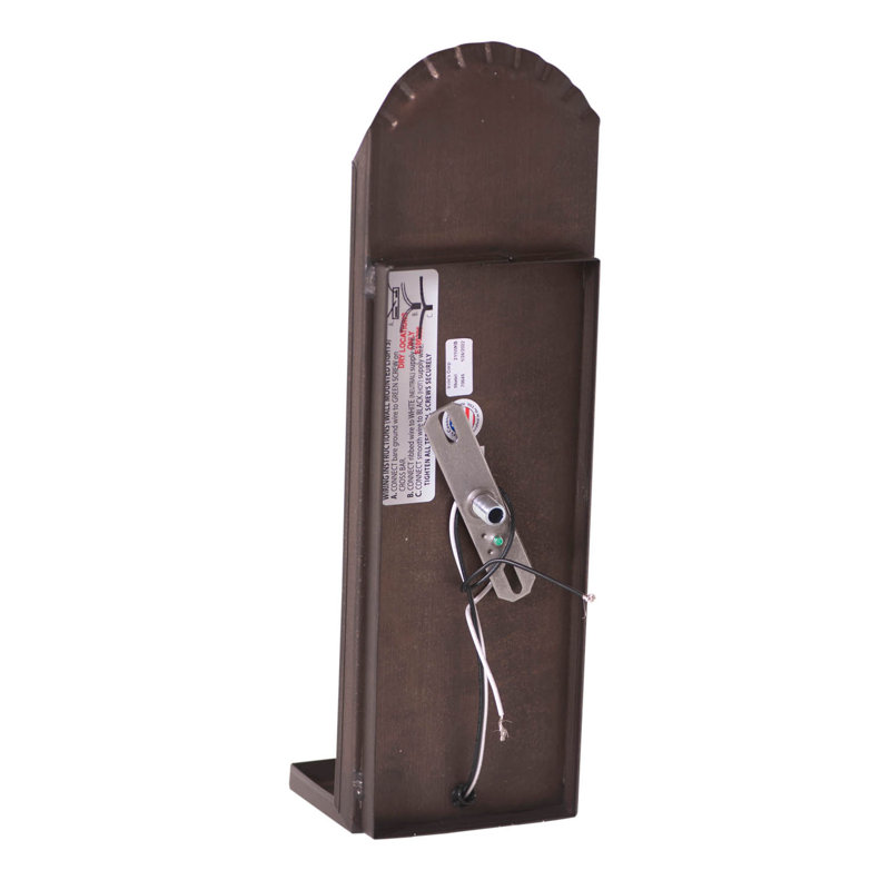 Applique murale 14 po en métal avec bougie incluse