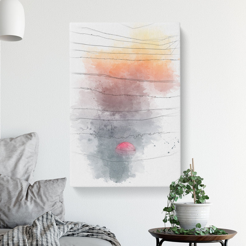 Sunset In Portugal - Wrapped Canvas, 50cm H x 35cm W x 3cm D