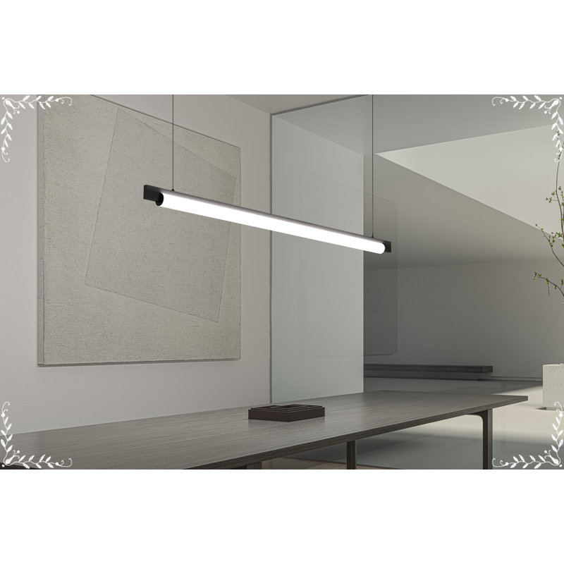 Keel Modern Indoor/Outdoor LED Pendant in Satin Black