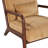 Corduroy Accent Chair, Wooden Frame Upholstered Armchair with Pillow-637361829