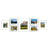 Drennon 7 Pieces Gallery Wall Frame with Glass Front, Hanging or Tabletop Display-88622778