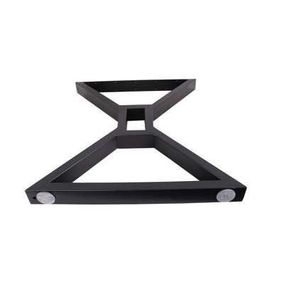2pcs X 30" Dining Table Legs, Hollow X-shaped Steel Table Legs, Office Table Legs,computer Desk Legs,industrial Kitchen Table Legs,black