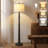 60" Vintage Farmhouse Floor Lamp Adjustable Color Temperature Standing Lamps With Linen Shade Rustic Retro Tall Light For Home Decor,Bedroom,Reading,Office-2083597462-2106216833