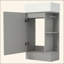18.6" Bathroom Vanity With Sink, Bathroom Vanity Cabinet With Two-Tier Shelf, Left Or Right Orientation-731364751