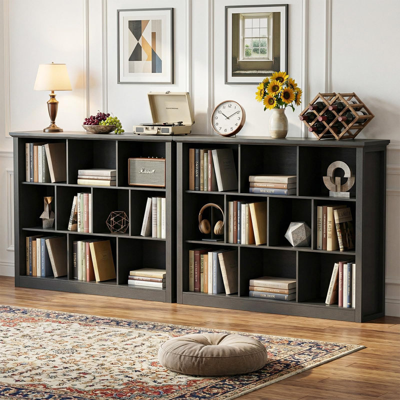Étagère de rangement pour 10 cubes, Noir