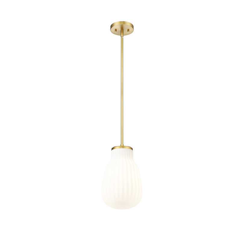Luminaire suspendu 1 lumière Burstyn, Or