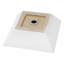 Myhomekeepers 16'' Ceramic Rectangular Bathroom Sink