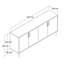 Mezza Unfinished Entertainment Centre with Fireplace Included-105726365