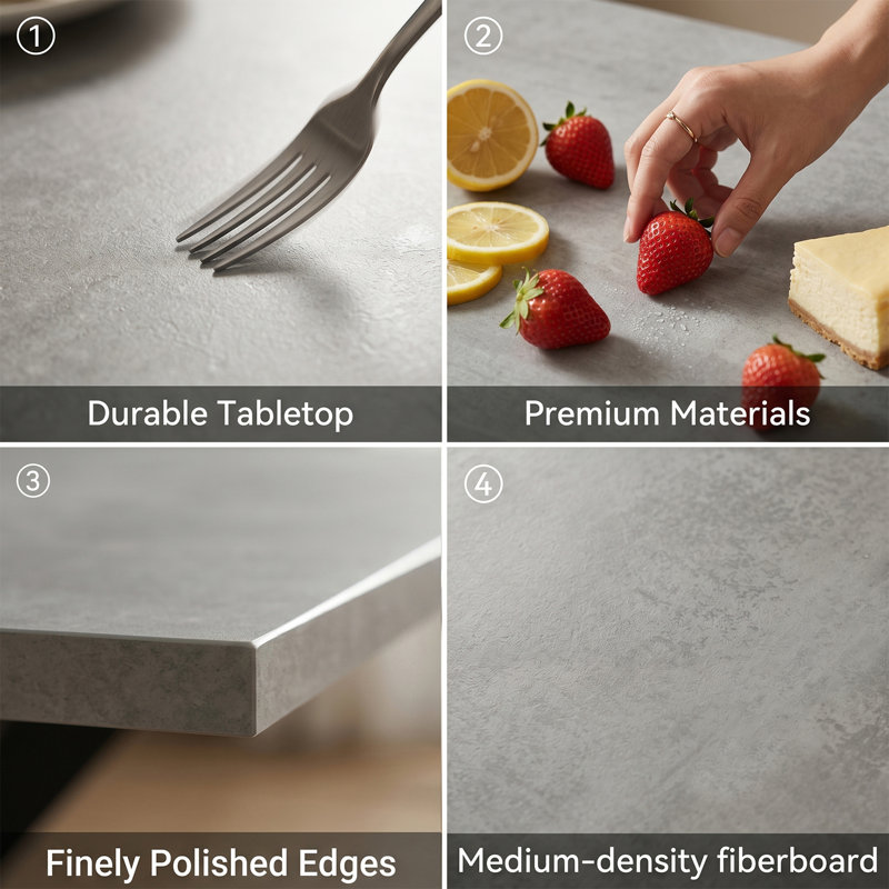 Bolanger Extendable Metal Base Dining Table