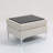 Corduroy Modular Storage Ottoman – Sturdy Frame Hidden Storage Footstool (Beige)